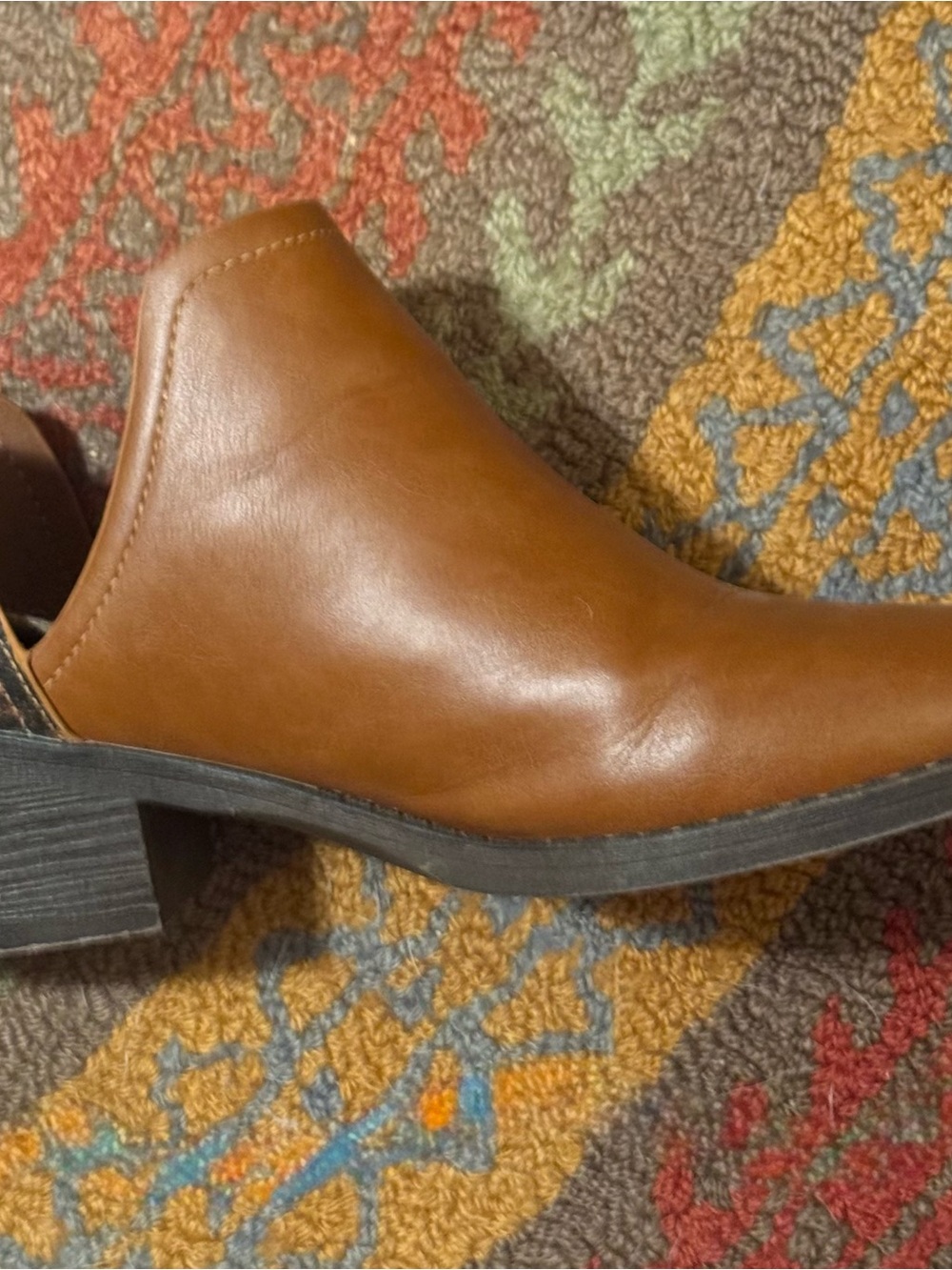 boc Tan Faux Leather Chelsea Ankle Boot